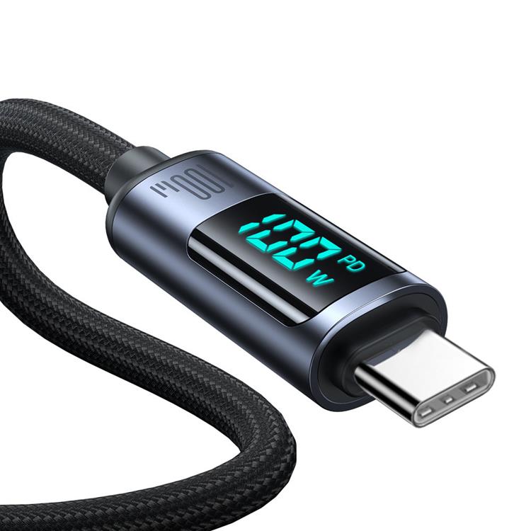 Joyroom Joyroom USB-C till USB-C kabel 100W med LED display 1.2m