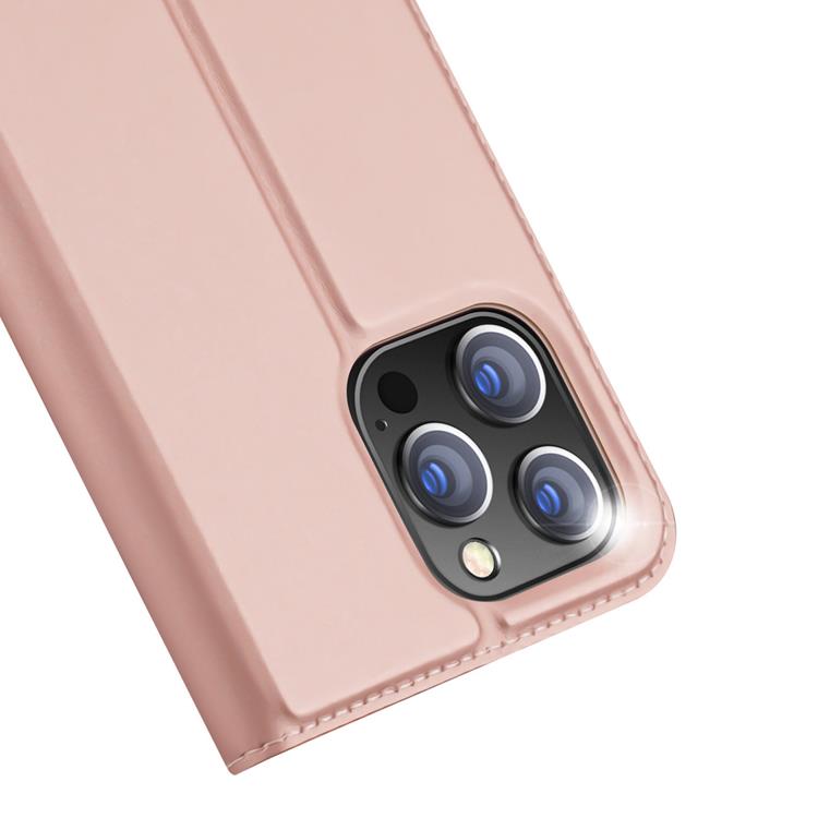 Dux Ducis DUX DUCIS Skin Pro iPhone 15 Pro Max Plånboksfodral PU Läder - Rosa