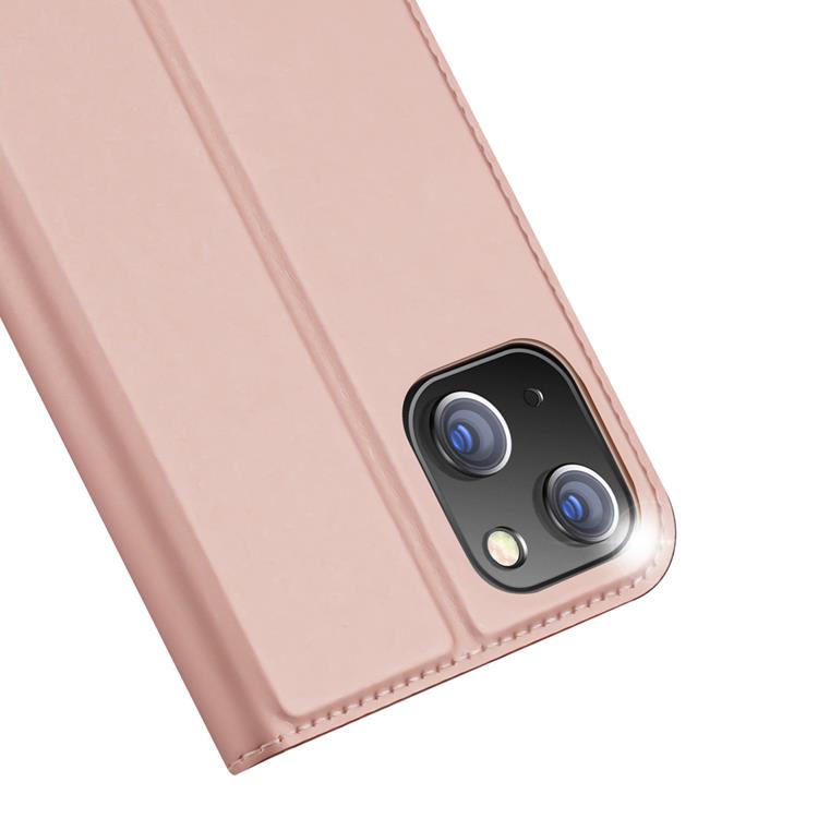 Dux Ducis DUX DUCIS Skin Pro iPhone 15 Plus Plånboksfodral PU Läder - Rosa