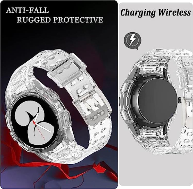 OEM Galaxy Watch 4/5 (46mm) Replacement Case Band - Clear