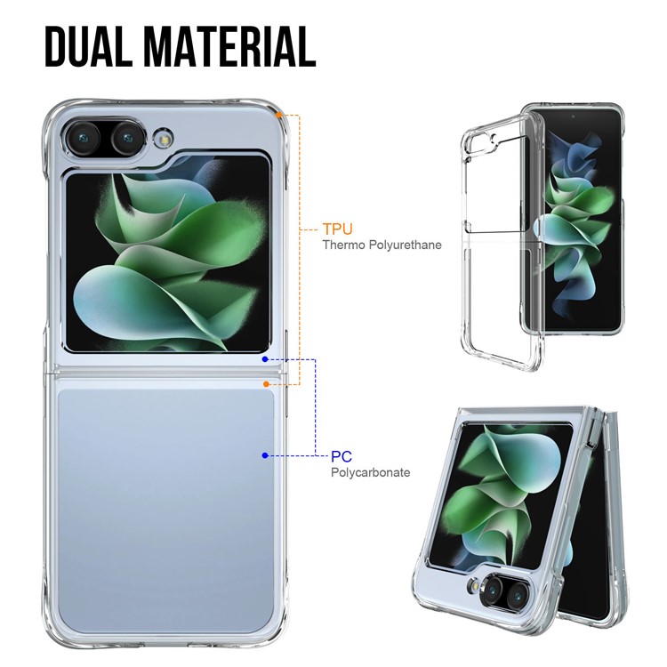 OEM Galaxy Z Flip 5 Mobilskal Anti-drop - Transparent