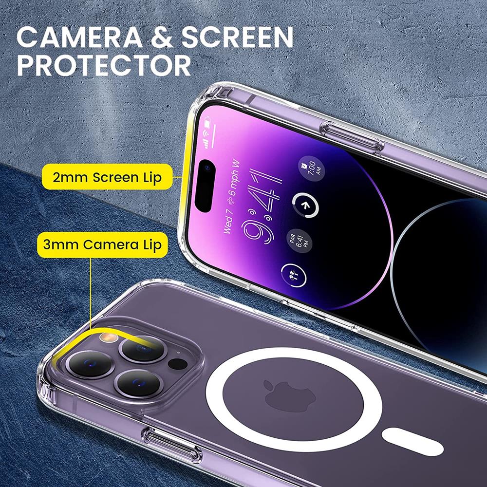 Boom of Sweden BOOM Mobilskal till iPhone 15 Pro Magsafe TPU - Transparent