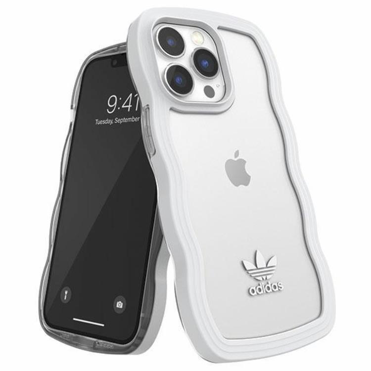 Adidas Adidas Mobilskal till iPhone 13/13 Pro OR Wavy - Vit/Transparent