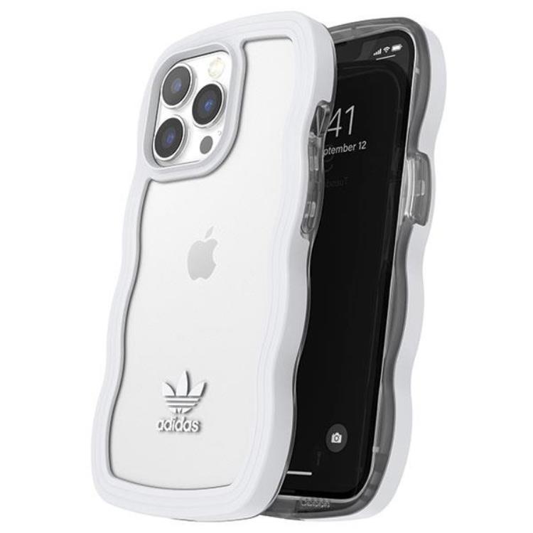 Adidas Adidas Mobilskal till iPhone 13/13 Pro OR Wavy - Vit/Transparent