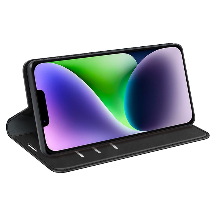 OEM iPhone 15 Plus Plånboksfodral Flip PU-Läder - Svart