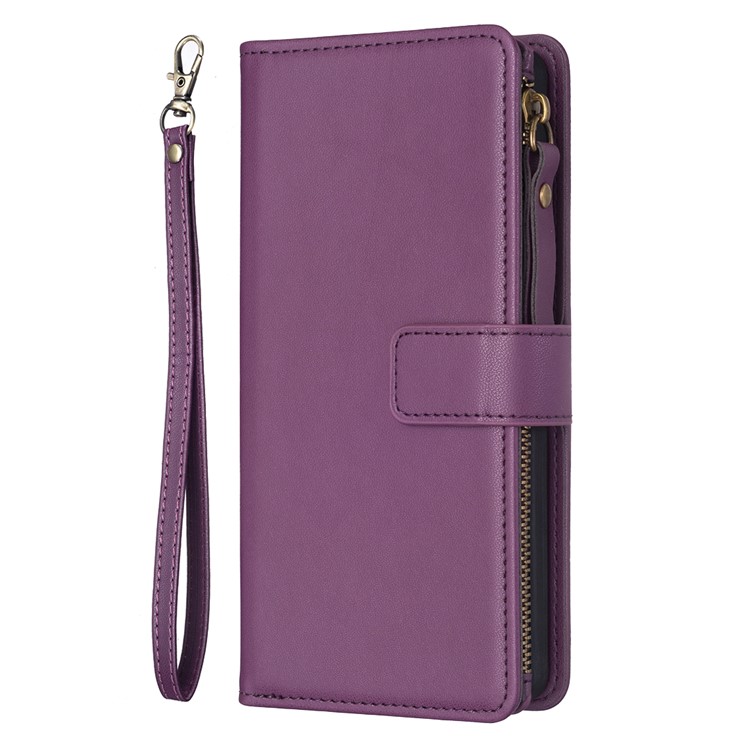 OEM iPhone 15 Plus Plånboksfodral Zipper Flip - Lavender