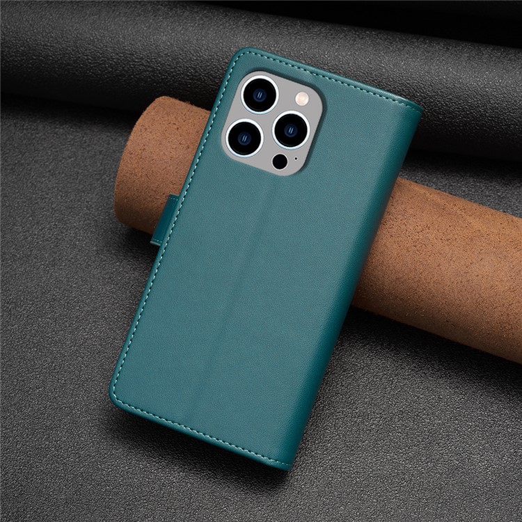 OEM iPhone 15 Pro Max Plånboksfodral Zipper Flip - Grön