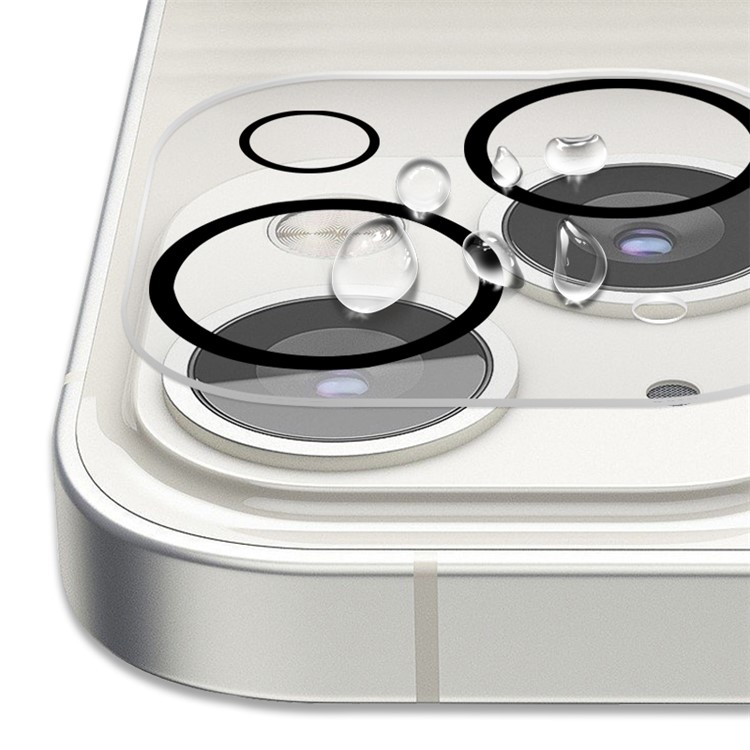 Mocolo Mocolo iPhone 15 Plus Kameralinsskydd i Härdat glas Silk Printing HD