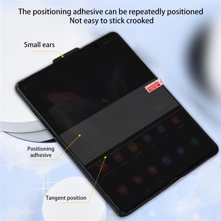 A-One Brand Galaxy Z Fold 4 Privacy Skärmskydd TPU Anti-Spy