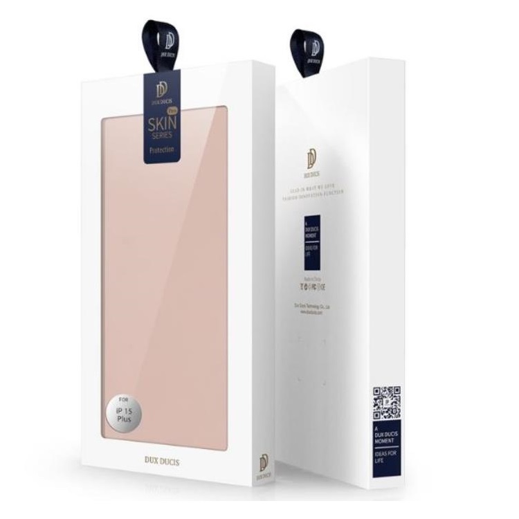 Dux Ducis DUX DUCIS Skin Pro iPhone 15 Plus Plånboksfodral PU Läder - Rosa
