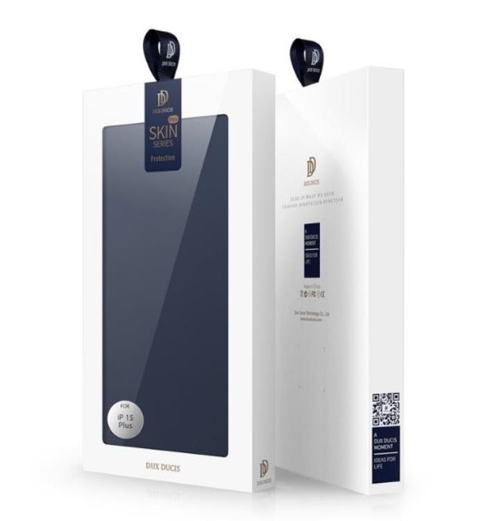 Dux Ducis DUX DUCIS Skin Pro iPhone 15 Plus Plånboksfodral PU Läder - Blå