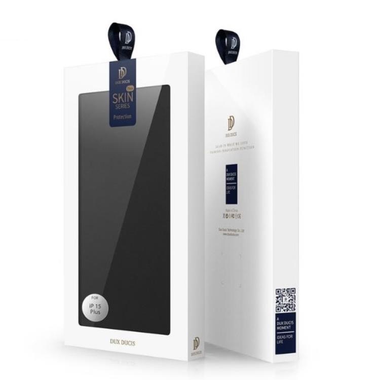 Dux Ducis DUX DUCIS Skin Pro iPhone 15 Plus Plånboksfodral PU Läder - Svart