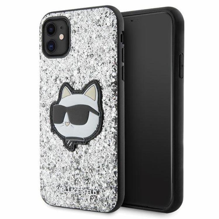 KARL LAGERFELD Karl Lagerfeld Mobilskal till iPhone 11/XR Glitter Choupette Patch