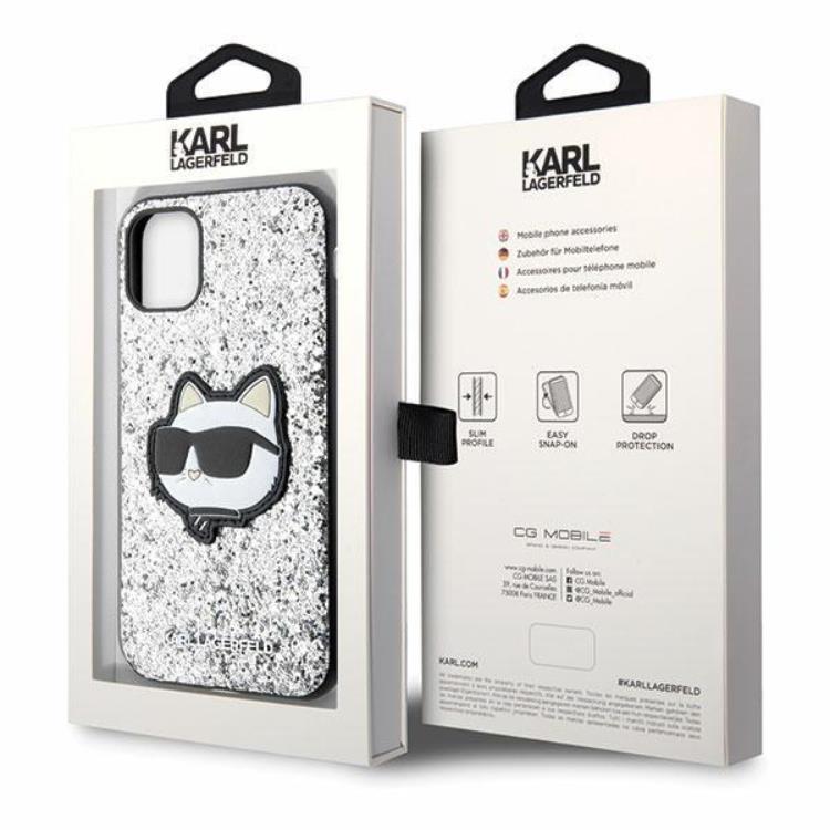 KARL LAGERFELD Karl Lagerfeld Mobilskal till iPhone 11/XR Glitter Choupette Patch