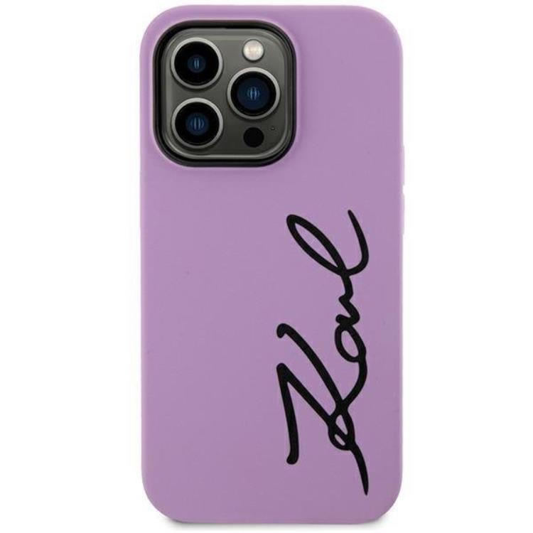 KARL LAGERFELD Karl Lagerfeld Mobilskal till iPhone 11/XR Silicone Signature - Lila