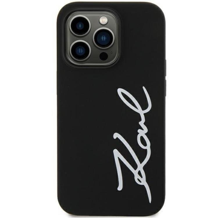 KARL LAGERFELD Karl Lagerfeld Mobilskal till iPhone 11/XR Silicone Signature - Svart