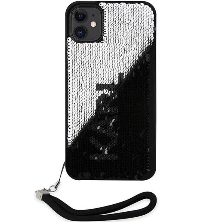KARL LAGERFELD Karl Lagerfeld Mobilskal till iPhone 11/XR Sequins Cord - Silver