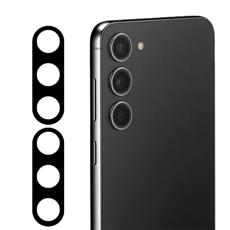 OEM [2-PACK] Galaxy Z Flold 5 Kameralinsskydd i Härdat glas - Svart