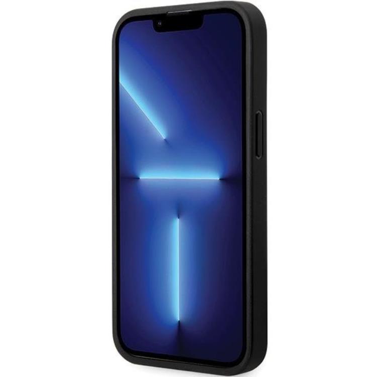 BMW BMW Mobilskal till iPhone 13 Pro Max Läder Carbon - Svart