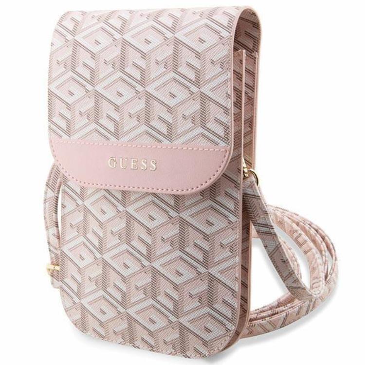 Guess Guess Halsbandsfodral GCube Stripe - Rosa