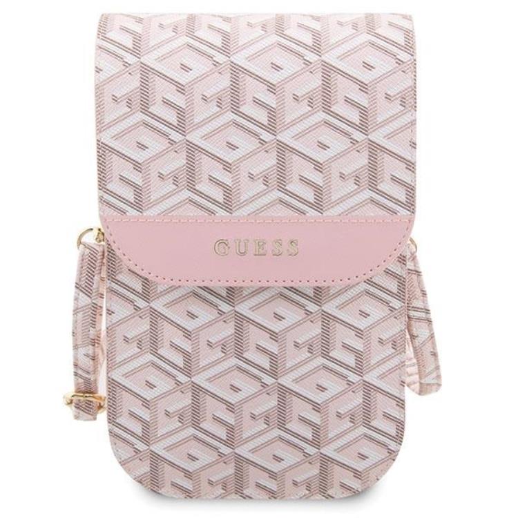 Guess Guess Halsbandsfodral GCube Stripe - Rosa