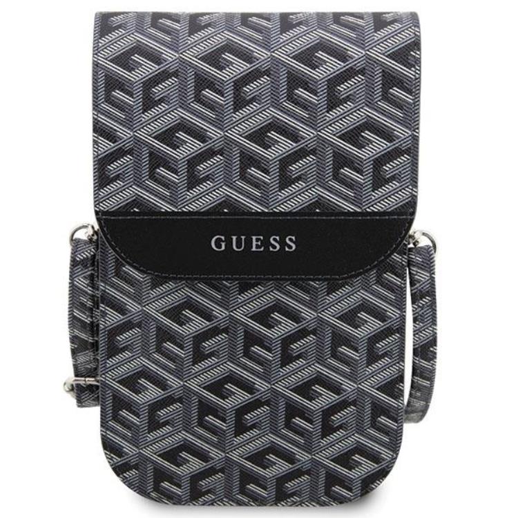 Guess Guess Halsbandsfodral GCube Stripe - Svart