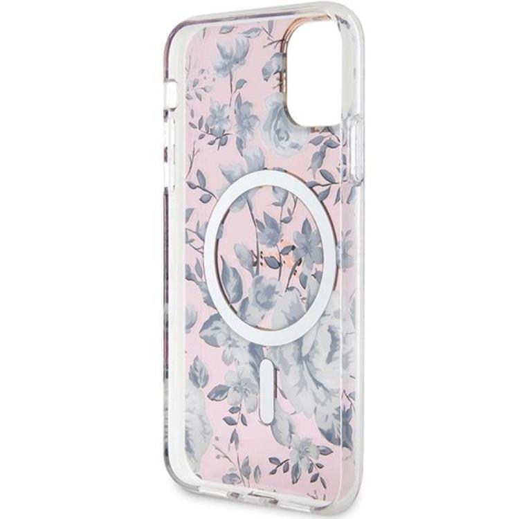 Guess Guess Mobilskal till iPhone 11/XR Magsafe Flower - Rosa