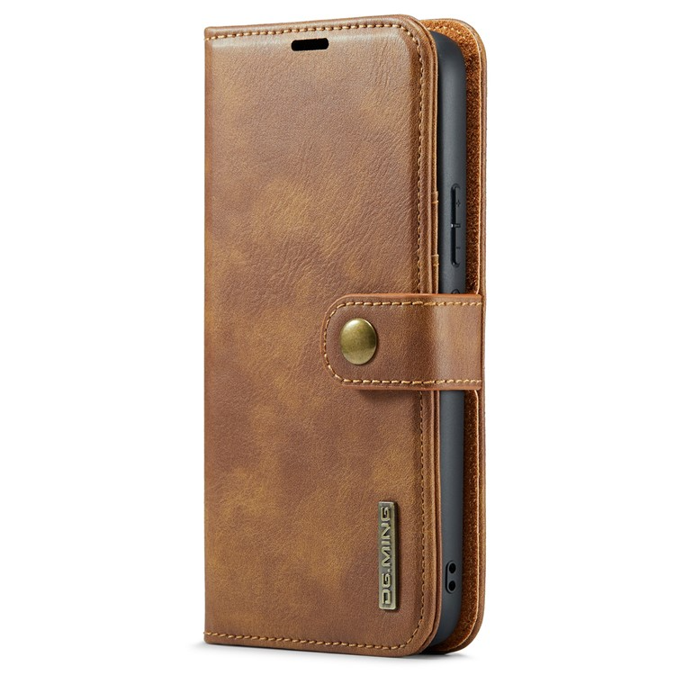 DG.MING DG.MING Galaxy A34 5G Plånboksfodral Äkta Läder 2in1 - Brun