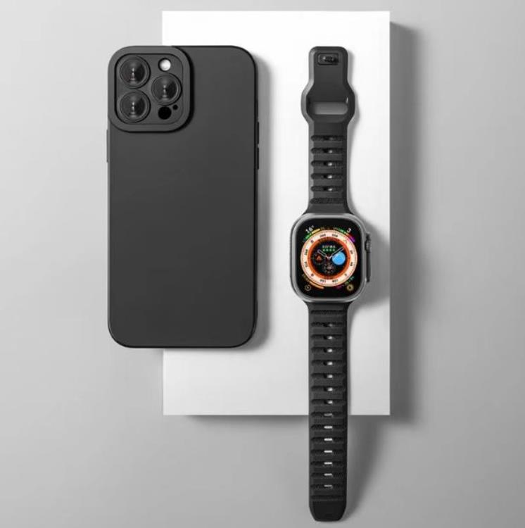 OEM Apple Watch 4/5/6/7/8/SE (38/40/41mm) Rugged Band - Grå