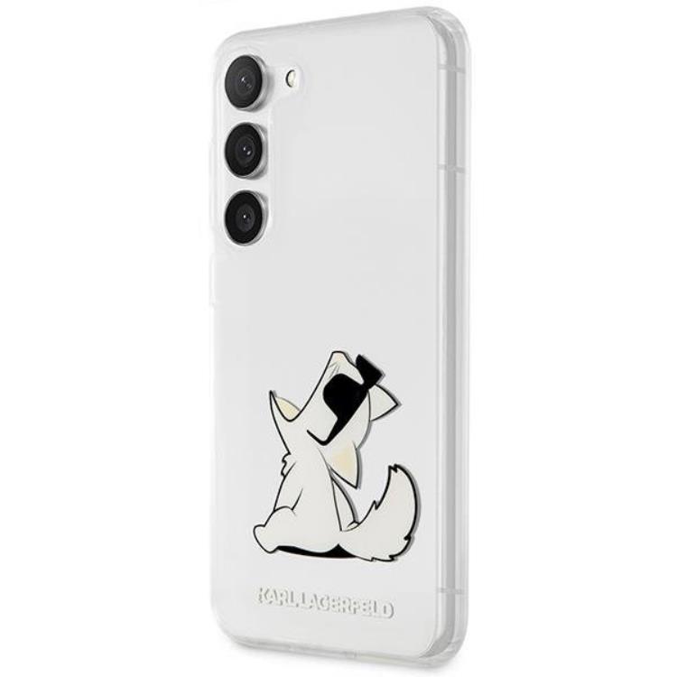KARL LAGERFELD Karl Lagerfeld Mobilskal till Galaxy S23 Plus Choupette Fun - Clear