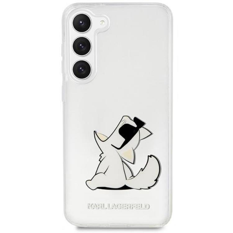 KARL LAGERFELD Karl Lagerfeld Mobilskal till Galaxy S23 Plus Choupette Fun - Clear