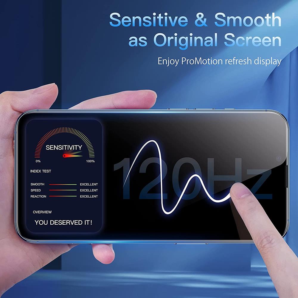 OEM [2-PACK] iPhone 15 Plus Härdat Glas Skärmskydd - Svart