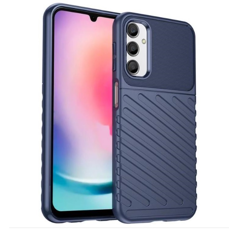 OEM Mobilskal till Galaxy A24 4G Thunder Twill - Blå