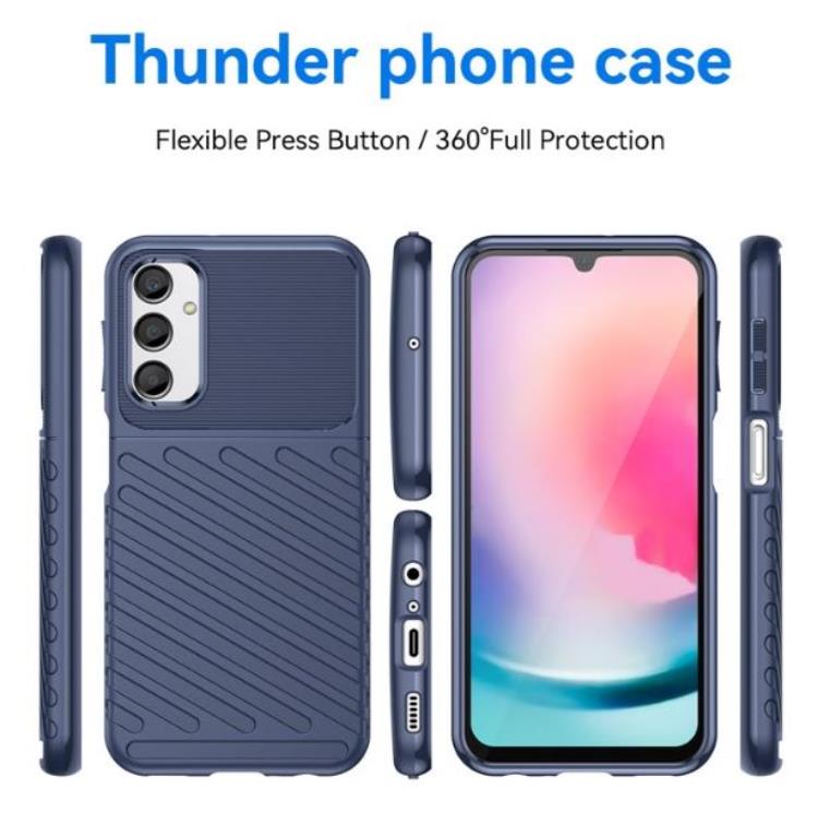 OEM Mobilskal till Galaxy A24 4G Thunder Twill - Blå