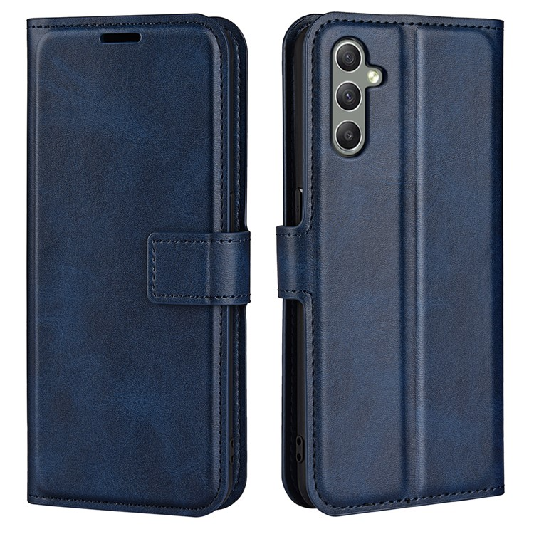 OEM Galaxy A24 4G Plånboksfodral Folio Flip Calf - Blå