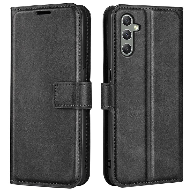 OEM Galaxy A24 4G Plånboksfodral Folio Flip Calf - Svart