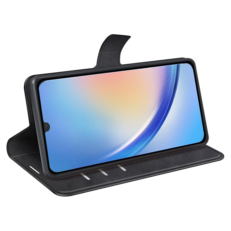 OEM Galaxy A24 4G Plånboksfodral Folio Flip Calf - Svart