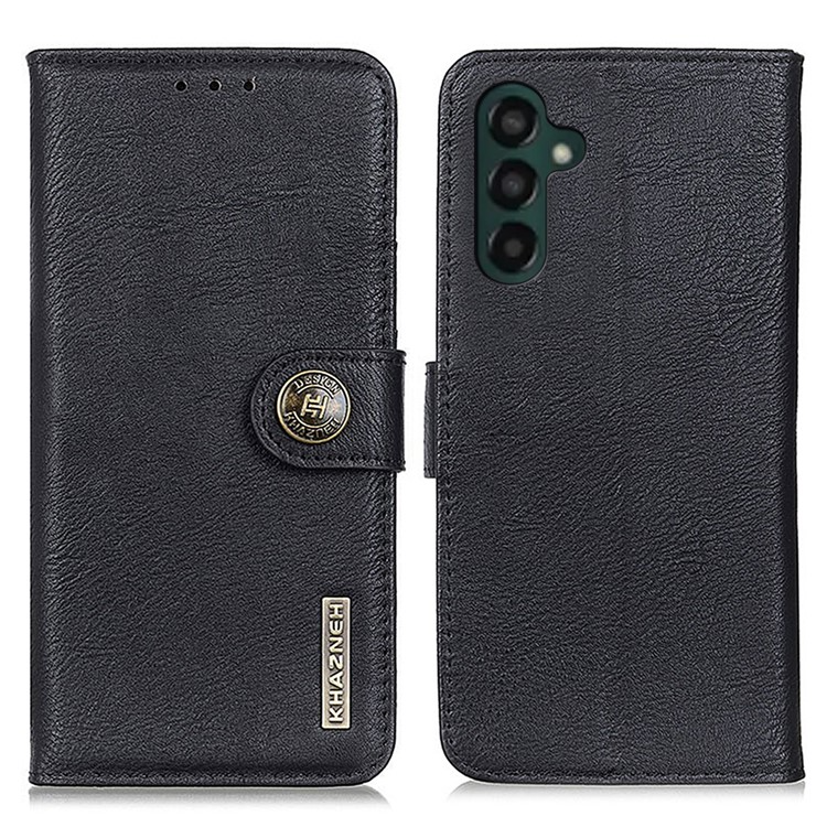 KHAZNEH KHAZNEH Galaxy A24 4G Plånboksfodral Cowhide - Svart