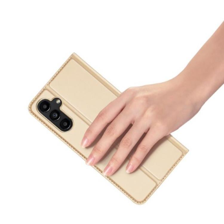 Dux Ducis DUX DUCIS Skin Pro Galaxy A24 4G Plånboksfodral PU Läder - Guld