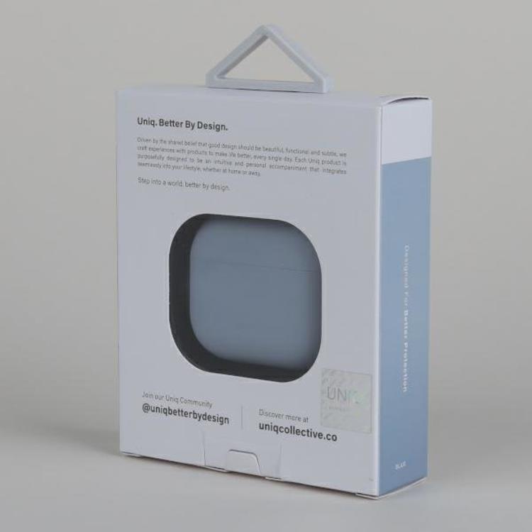 UNIQ UNIQ AirPods 3 Skal Lino Silicone - Blå