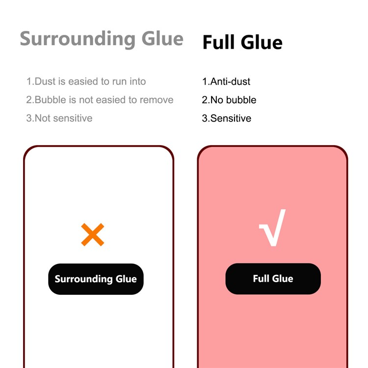 A-One Brand [2-PACK] Galaxy S23 Plus Härdat Glas Skärmskydd - Svart