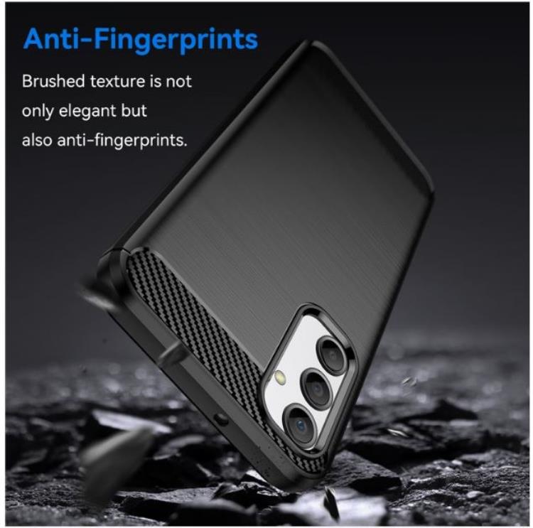OEM Mobilskal till Galaxy A24 4G Carbon Fiber Brushed - Svart
