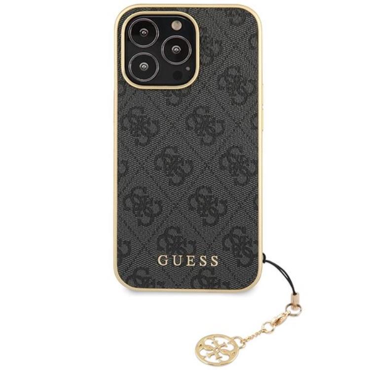 Guess Guess Mobilskal till iPhone 14 Pro Charms Collection - Grå