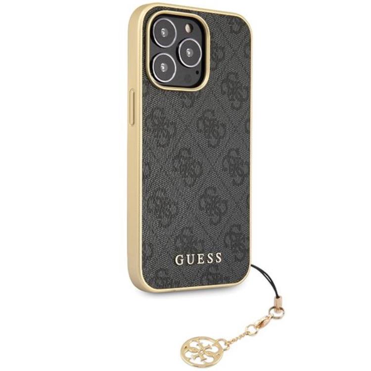 Guess Guess Mobilskal till iPhone 14 Pro Charms Collection - Grå