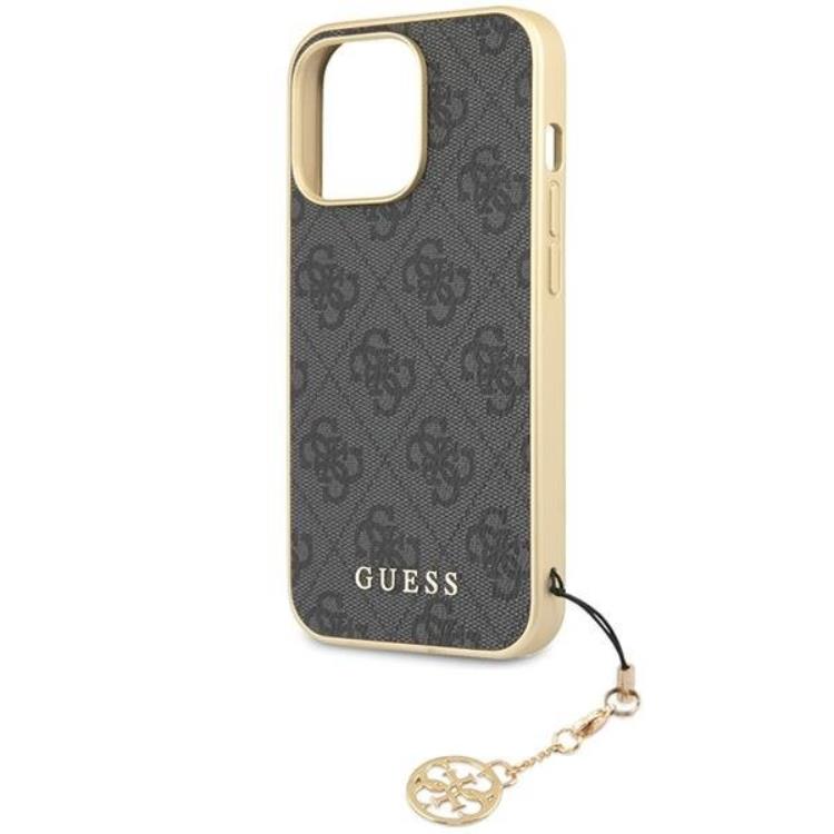 Guess Guess Mobilskal till iPhone 14 Pro Charms Collection - Grå