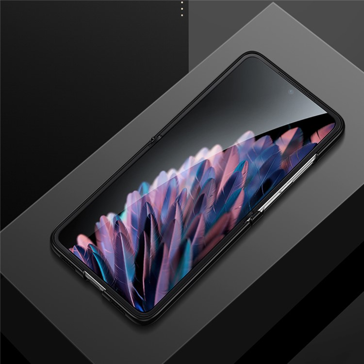 SULADA SULADA Mobilskal till Oppo Find N2 Flip PU-Läder - Svart