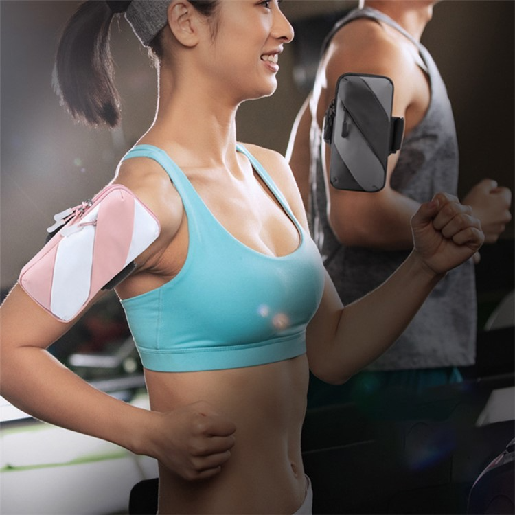 OEM Universalt Sportarmband Vattenresistent Stripes - Gul/Svart