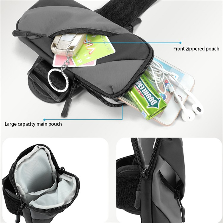 OEM Universalt Sportarmband Vattenresistent Stripes - Gul/Svart