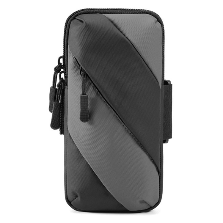 OEM Universalt Sportarmband Vattenresistent Stripes - Grå/Svart