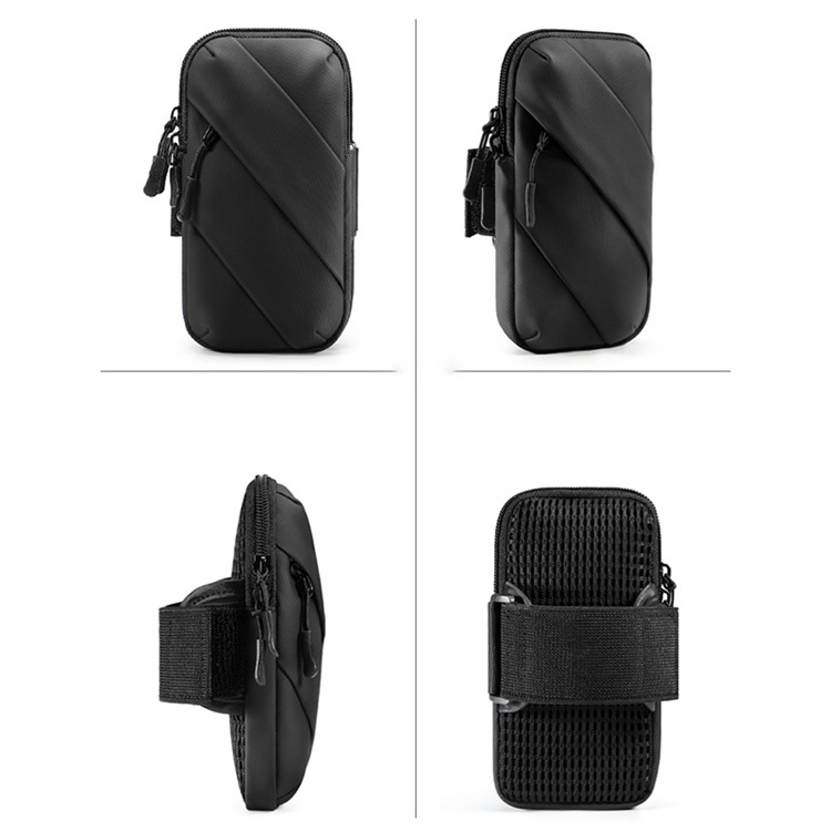 OEM Universalt Sportarmband Vattenresistent Stripes - Svart